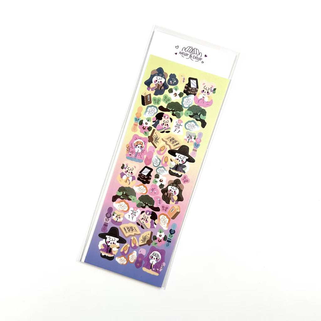 Whimsical Cartoon Character Themed Stickers