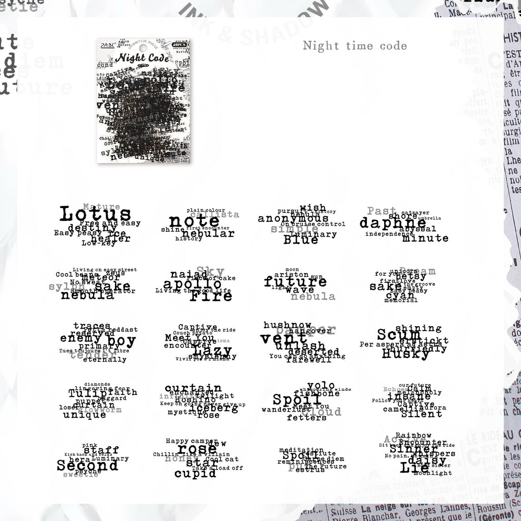 Collage Word Stickers for Journaling, Scrapbooking & DIY