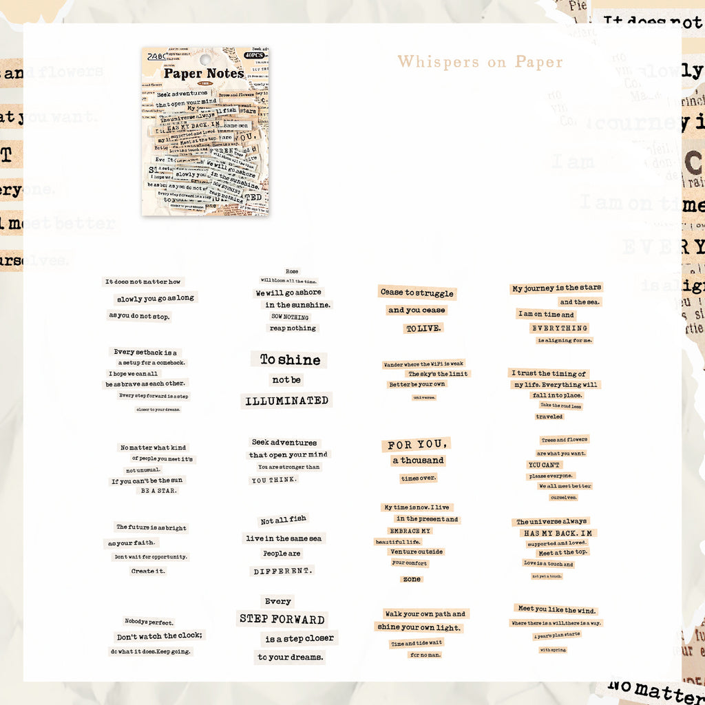 Collage Word Stickers for Journaling, Scrapbooking & DIY