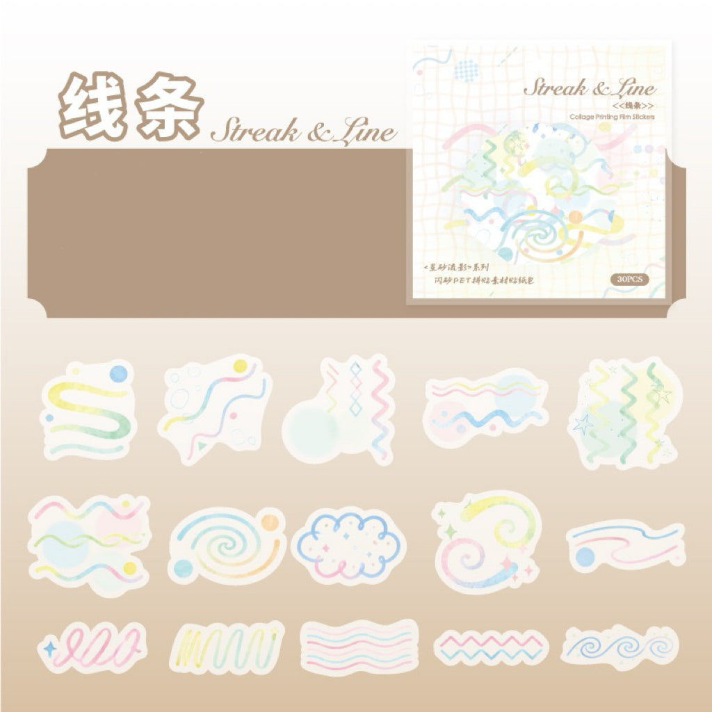 Dreamy Pastel Geometric Stickers