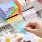 Rainbow Pearlescent Transparent Sticky Notes for Notes & Messages