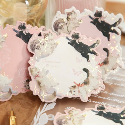 Chic Feline Sticky Note Set