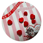Naturally Dyed Sweet Heart Shell Buttons (11mm, 10 pcs )