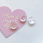 Pink Bow 14mm Mini Button – 5 pcs
