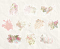 Blush Vintage Color-Wash Stickers for Journaling Retro Style