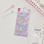 Cute Embossed Resin Stickers for Crafts & Decor