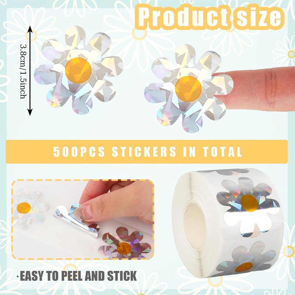 Laser Daisy Decorative Stickers
