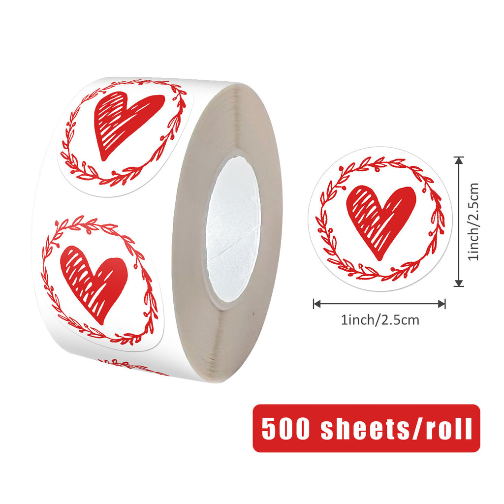 Love Heart Stickers for Parties & Gifts