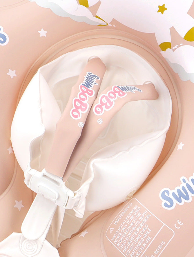 Baby Pink Unicorn Float with Sun Shade, Safety Support & Splashy Fun