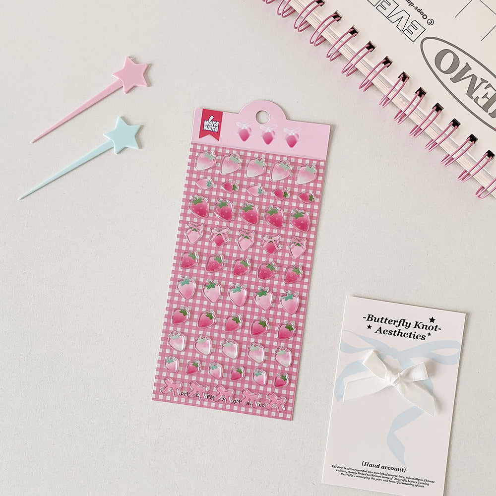 Cute Embossed Resin Stickers for Crafts & Decor