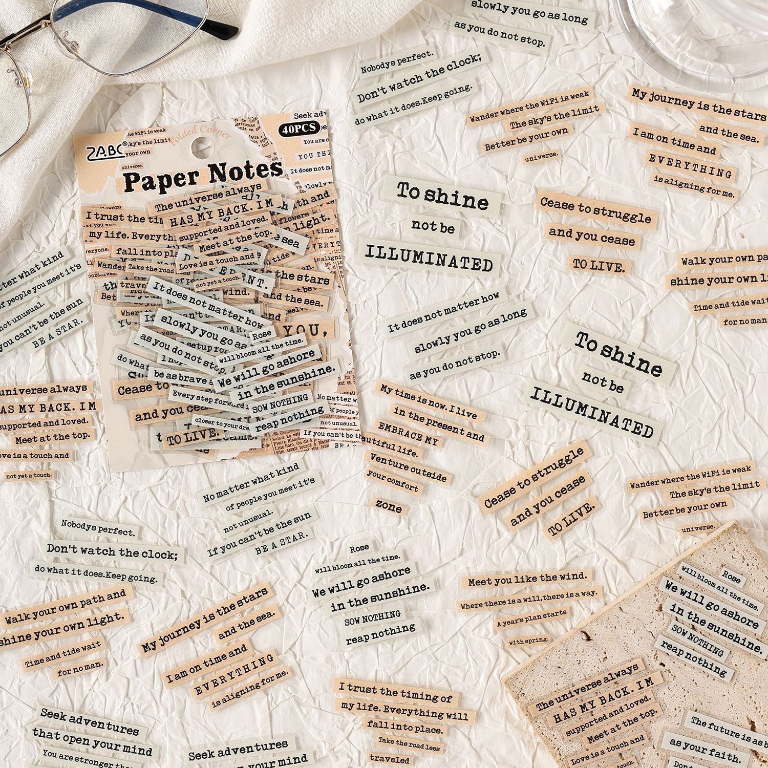 Collage Word Stickers for Journaling, Scrapbooking & DIY