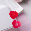 Heart-Shaped Thanks and Love Sticker (8 pcs)