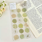 Pastel Translucent Poetic Wax Seal Stickers (18 pcs)