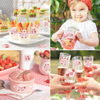 Pink Strawberry Thank You sealing/decoration stickers