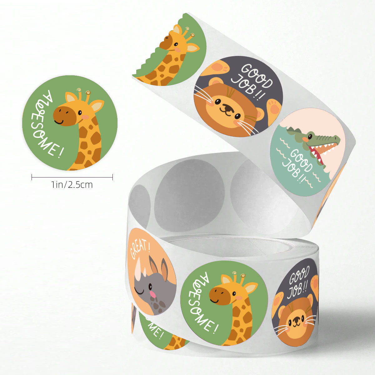 Teacher Reward Stickers for Students – Cute Animals