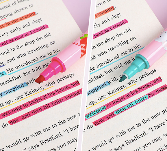 Stacked Color Dual-Tip Highlighter – Set of 10